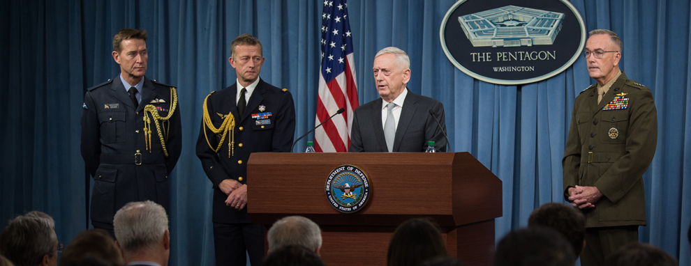 Mattis, Dunford Detail Attacks on Syrian Chemical Arsenal