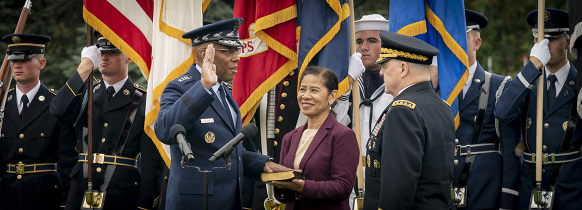21st CJCS Gen. Charles Q. Brown, Jr. Attends Armed Forces Hail