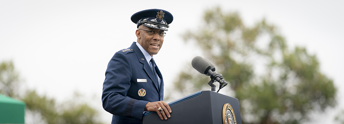 21st CJCS Gen. Charles Q. Brown, Jr. Attends Armed Forces Hail