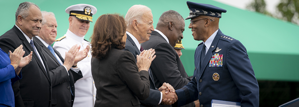 21st CJCS Gen. Charles Q. Brown, Jr. Attends Armed Forces Hail