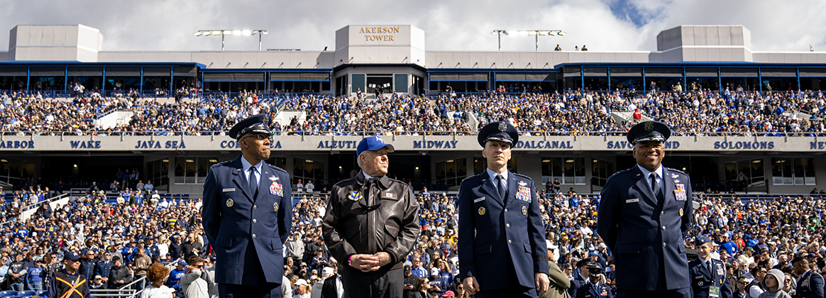 CJCS Attends Air Force Vs. Navy Football Game