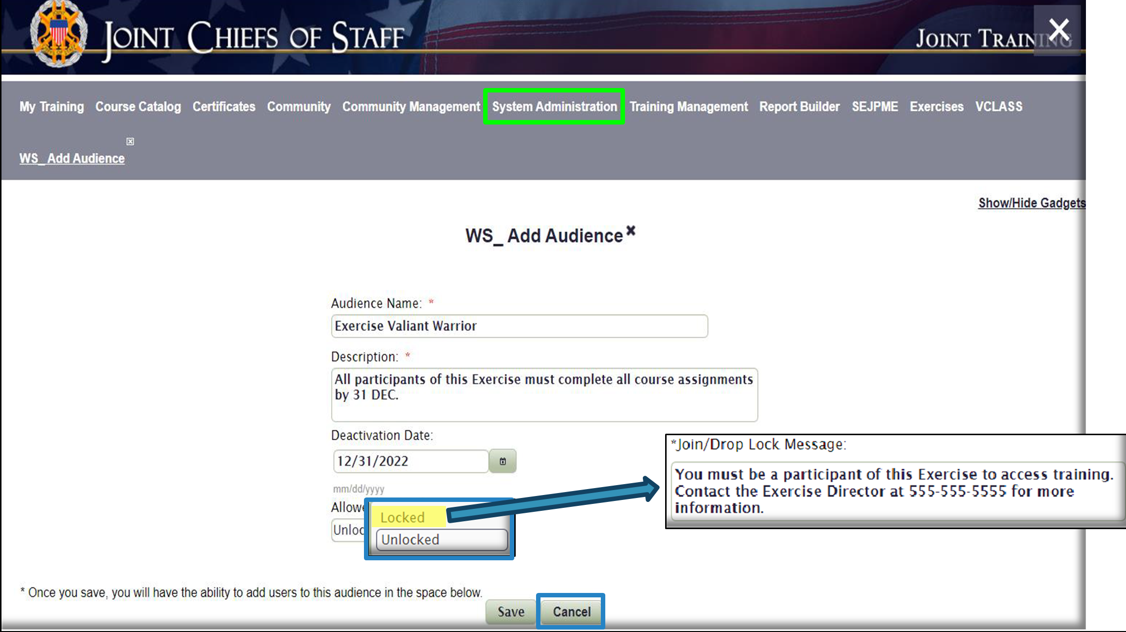 JKO training coordinator tip - audiences vs organizations JKO training coordinator tip - audiences vs organizations