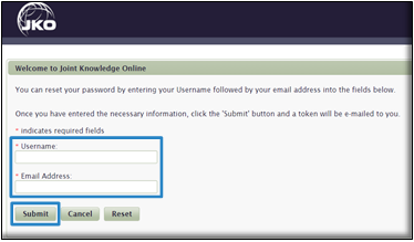 Enter username and email address Enter username and email address