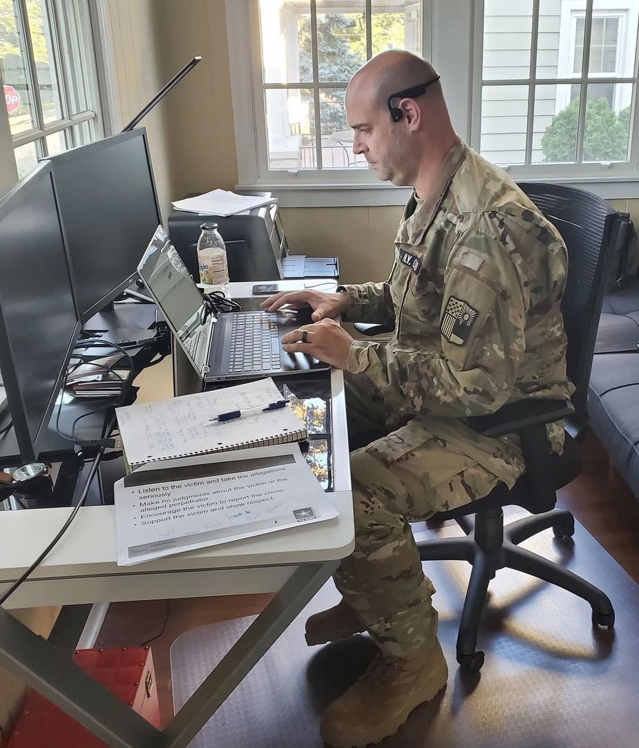 Military member training online