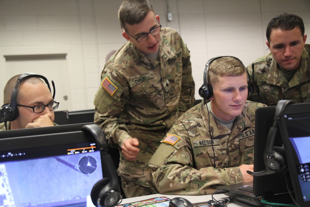 Military members completing online training
